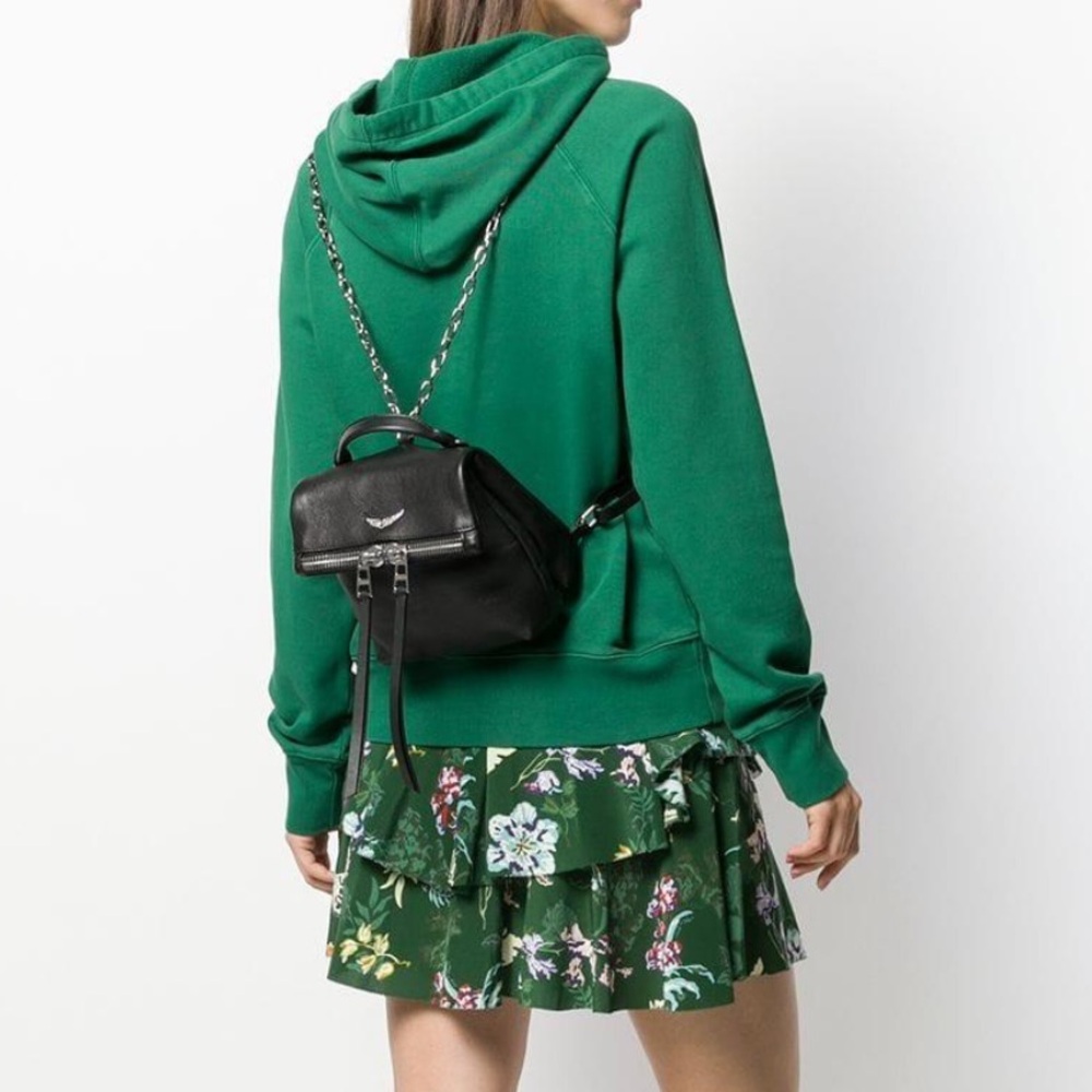 Zadig and Voltaire Black Leather Mini Backpack - Picture 5 of 5